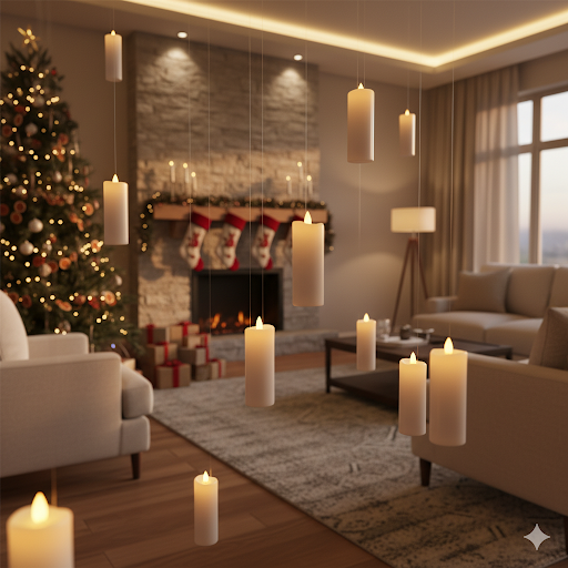 Movie inspired Floating Candles with Magic Wand