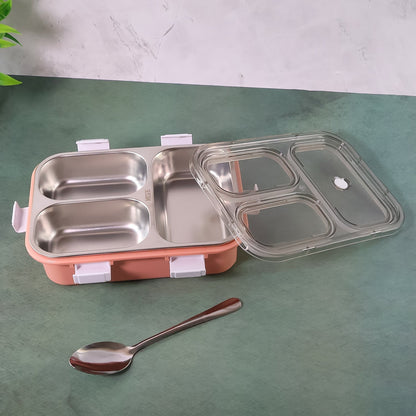 3-Compartment Lunch Box - (1 Pc)