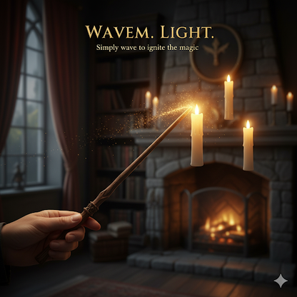 Movie inspired Floating Candles with Magic Wand
