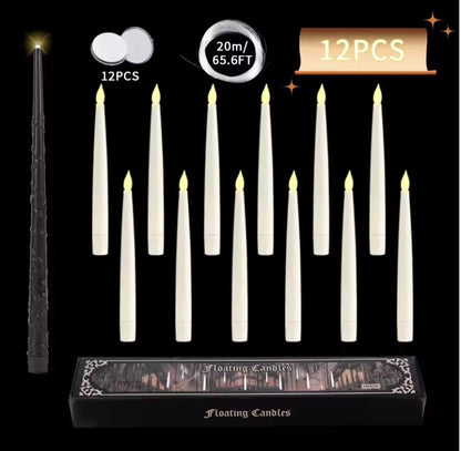 Movie inspired Floating Candles with Magic Wand