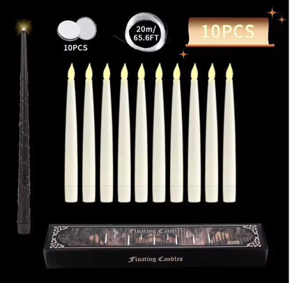 Movie inspired Floating Candles with Magic Wand