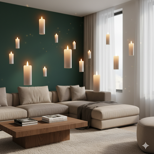 Movie inspired Floating Candles with Magic Wand